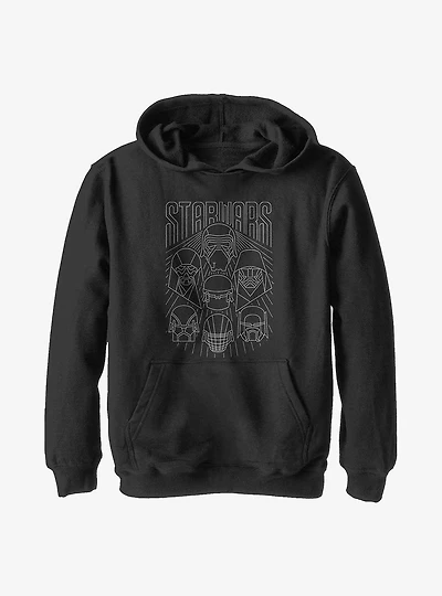 Star Wars Episode IX: The Rise Of Skywalker Dark Side Band Youth Hoodie
