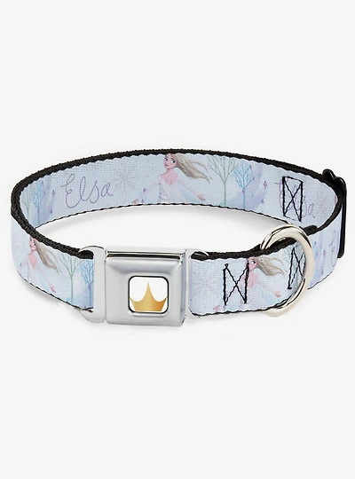 Disney Frozen Elsa Snowflake Seatbelt Dog Collar