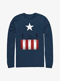 Marvel Captain America Simple Suit Long-Sleeve T-Shirt