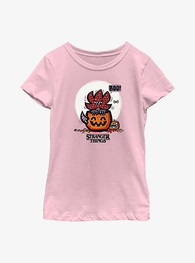 Stranger Things Demodog Jackolantern Youth Girls T-Shirt