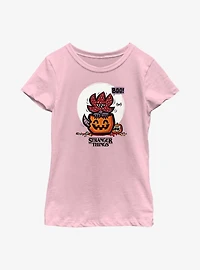 Stranger Things Demodog Jackolantern Youth Girls T-Shirt