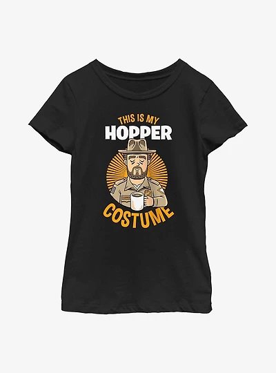 Stranger Things Hopper Costume Youth Girls T-Shirt