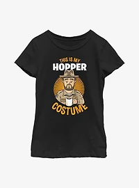 Stranger Things Hopper Costume Youth Girls T-Shirt