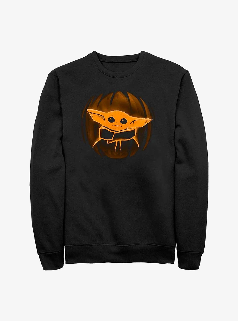 Star Wars The Mandalorian Pumpkin Child Sweatshirt