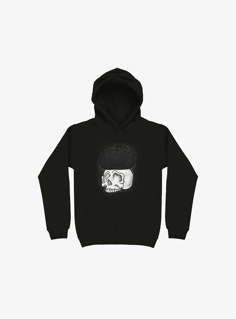 Cat Skull Black Hoodie
