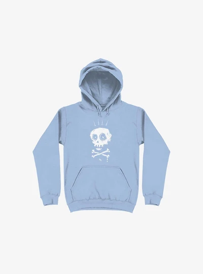 Crown Old Bones Light Blue Hoodie