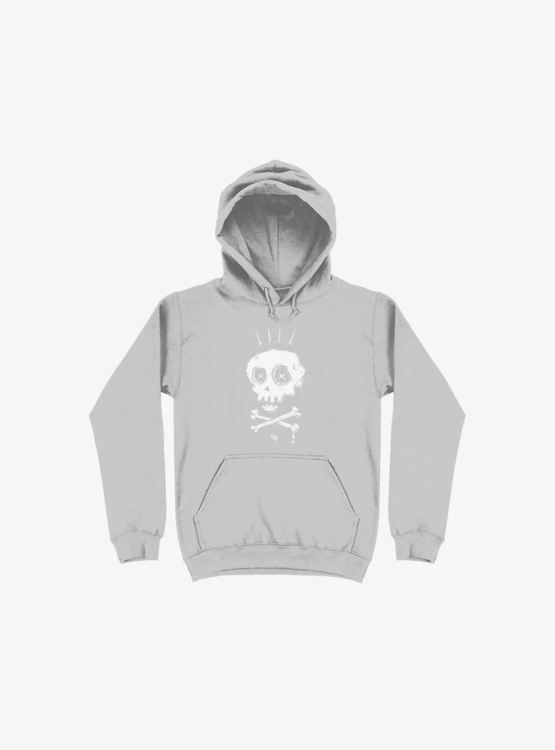 Crown Old Bones Silver Hoodie