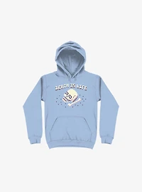 Death Is Life Skull Light Blue Hoodie