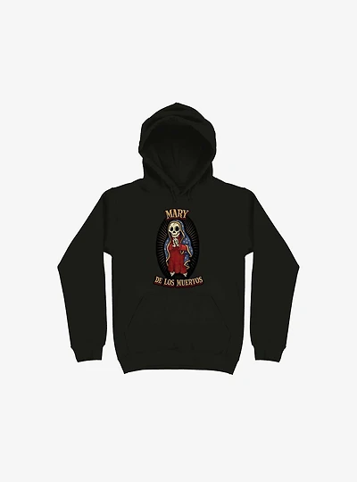 Mary De Los Muertos Black Hoodie