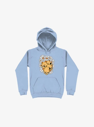 Skull Have Chance Light Blue Hoodie