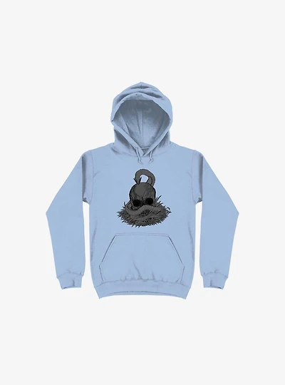 Snake & Skull Light Blue Hoodie