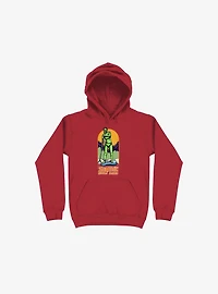Zombie Paddle Board Red Hoodie