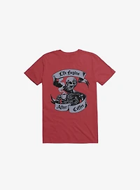 Beans & Bones Coffee Skeleton Red T-Shirt