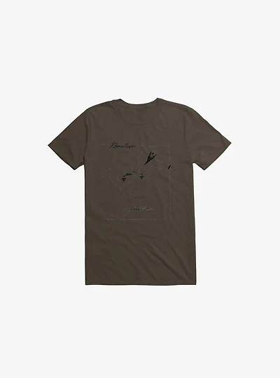 Boneless Crew Skater Skeleton Brown T-Shirt