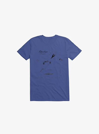 Boneless Crew Skater Skeleton Royal Blue T-Shirt