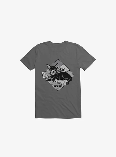 Defender Dog Bone Asphalt Grey T-Shirt