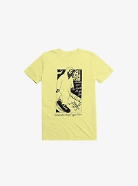 Nightclashh Skateboard Corn Silk Yellow T-Shirt