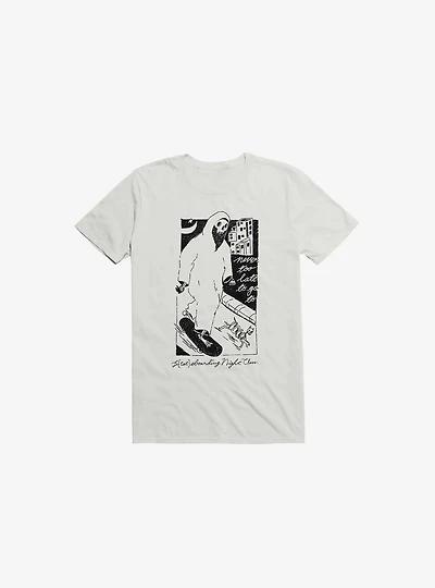 Nightclashh Skateboard White T-Shirt