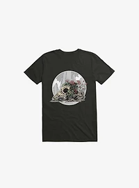 Race The Time Skull Black T-Shirt
