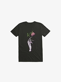 The Dead Rose Skeleton Hand Black T-Shirt