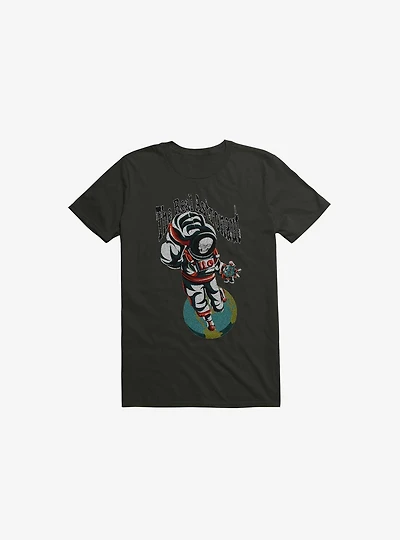 The Real Astronaut Skull Black T-Shirt