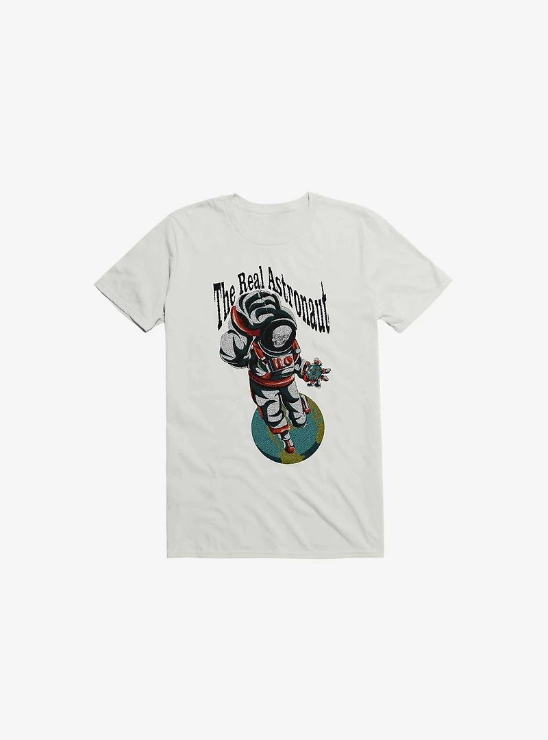 The Real Astronaut Skull White T-Shirt