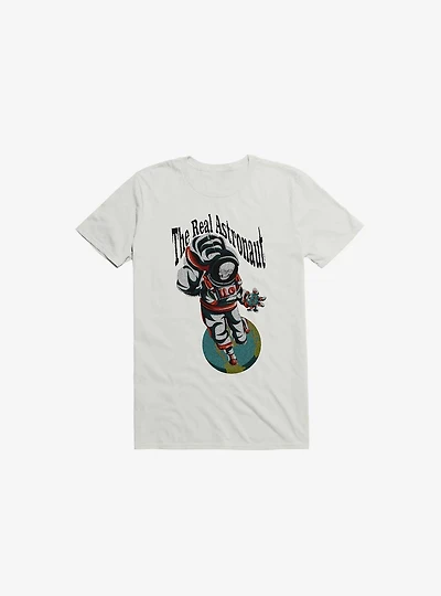 The Real Astronaut Skull White T-Shirt