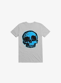 Blue Skull Ice Grey T-Shirt
