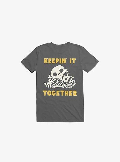 Keepin It Together Bones Asphalt Grey T-Shirt