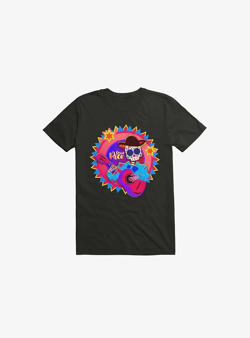 Los Muertos Sugar Skull Black T-Shirt