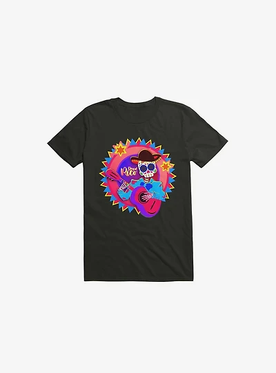 Los Muertos Sugar Skull Black T-Shirt