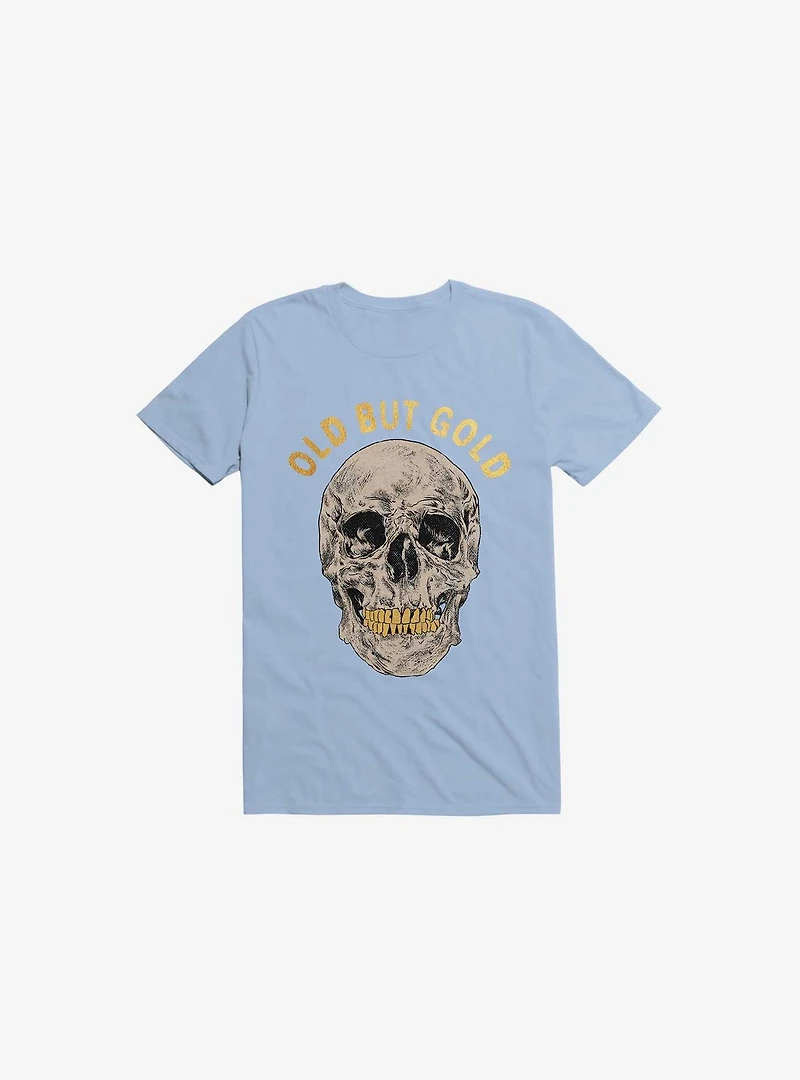 Old But Gold Skull Light Blue T-Shirt