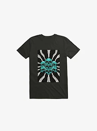Pile Of Bones Skull Black T-Shirt
