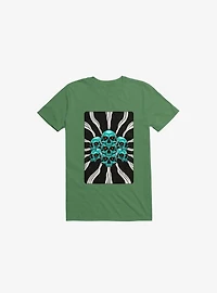 Pile Of Bones Skull Kelly Green T-Shirt