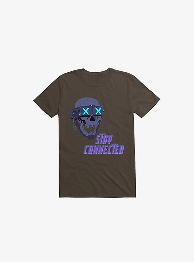 Stay_Connected 2.0 Brown T-Shirt