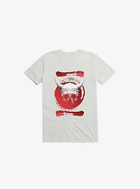 White Trippy Viking Helmet Smears T-Shirt