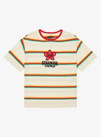Stranger Things Chibi Demogorgon Striped Women’s T-Shirt - BoxLunch Exclusive