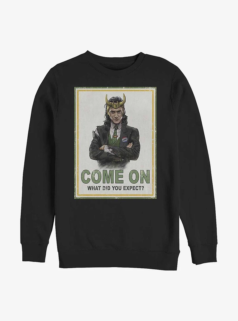 Marvel Loki President Poster Sweatshirt