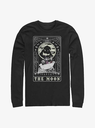 The Nightmare Before Christmas Oogie Boogie Moon Tarot Card Long-Sleeve T-Shirt