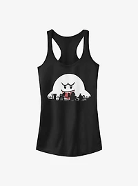 Nintendo Mario Halloween Silhouettes Girls Tank