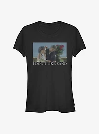 Star Wars Padme & Anakin I Don't Like Sand Meme Girls T-Shirt