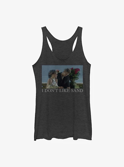 Star Wars Padme & Anakin I Don't Like Sand Meme Girls Tank Top