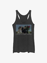 Star Wars Padme & Anakin I Don't Like Sand Meme Girls Tank Top