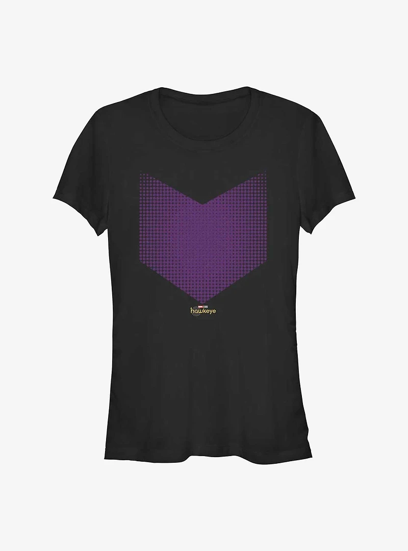 Marvel Hawkeye Halftone Logo Girls T-Shirt