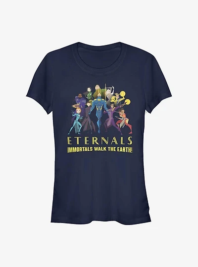 Marvel Eternals Group Shot Girls T-Shirt