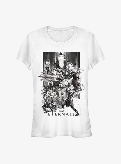 Marvel Eternals Paint Splattered Girls T-Shirt