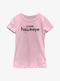 Marvel Hawkeye Black Logo Youth Girls T-Shirt