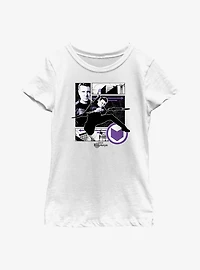 Marvel Hawkeye Graphic Panels Youth Girls T-Shirt