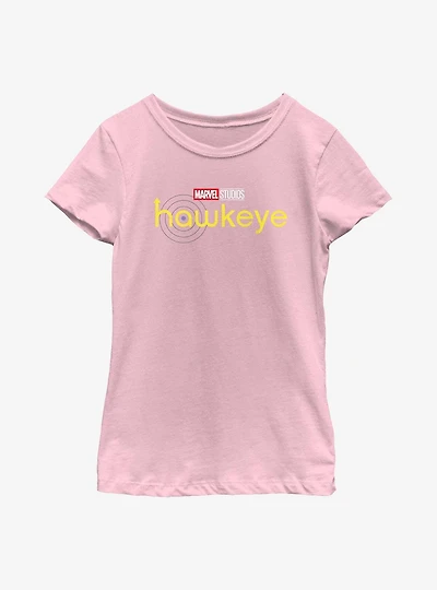 Marvel Hawkeye Logo Yellow Youth Girls T-Shirt