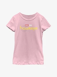 Marvel Hawkeye Logo Yellow Youth Girls T-Shirt